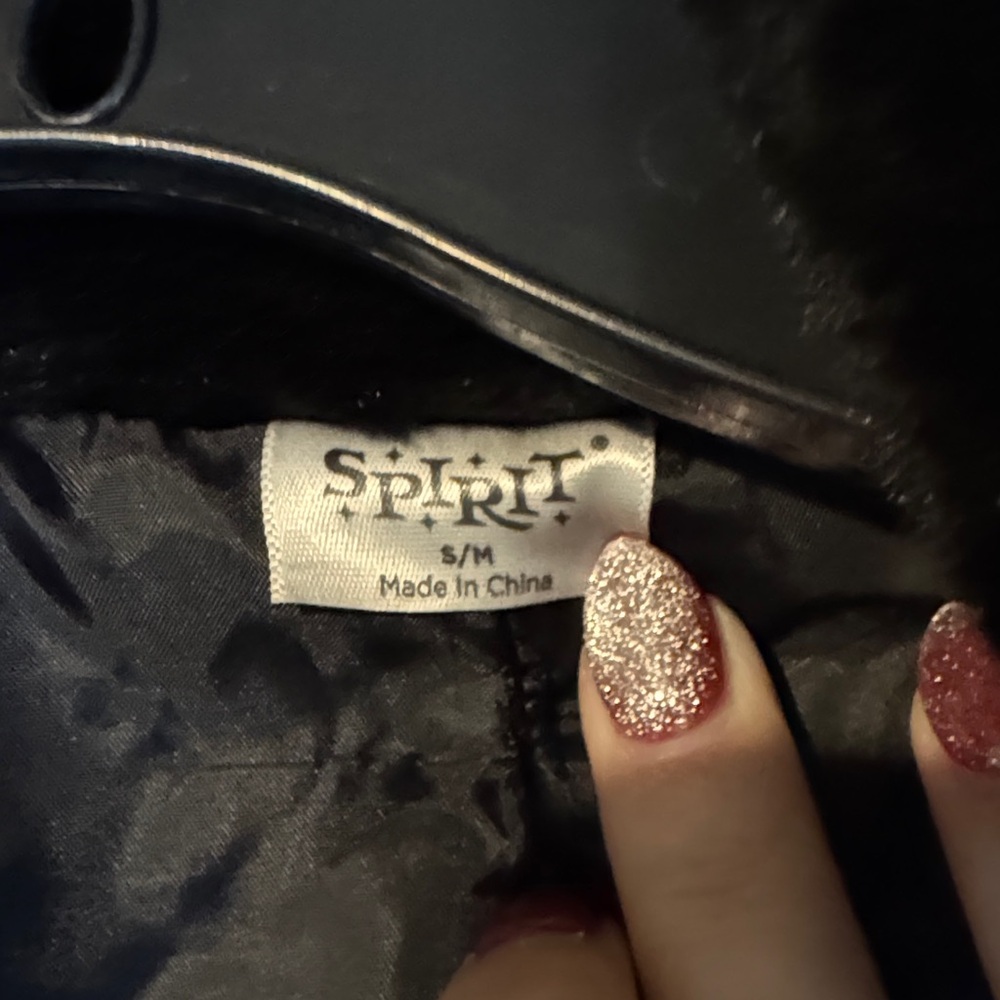 Spirit Black Teddy Jacket - Picture 2 of 4